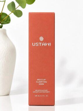 USTAWI Red Clay Clarifying Mask 100mL Detox Face Mask Made in France NIB